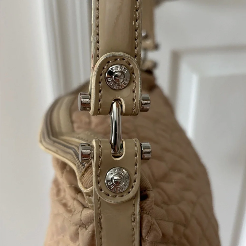 Vera Bradley Quilted Beige Shoulder Bag - Picture 3 of 5
